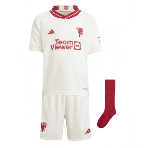 Maillot de foot Manchester United Bruno Fernandes #8 Troisième enfant 2023-24 Manches Courte (+ pantalon court)